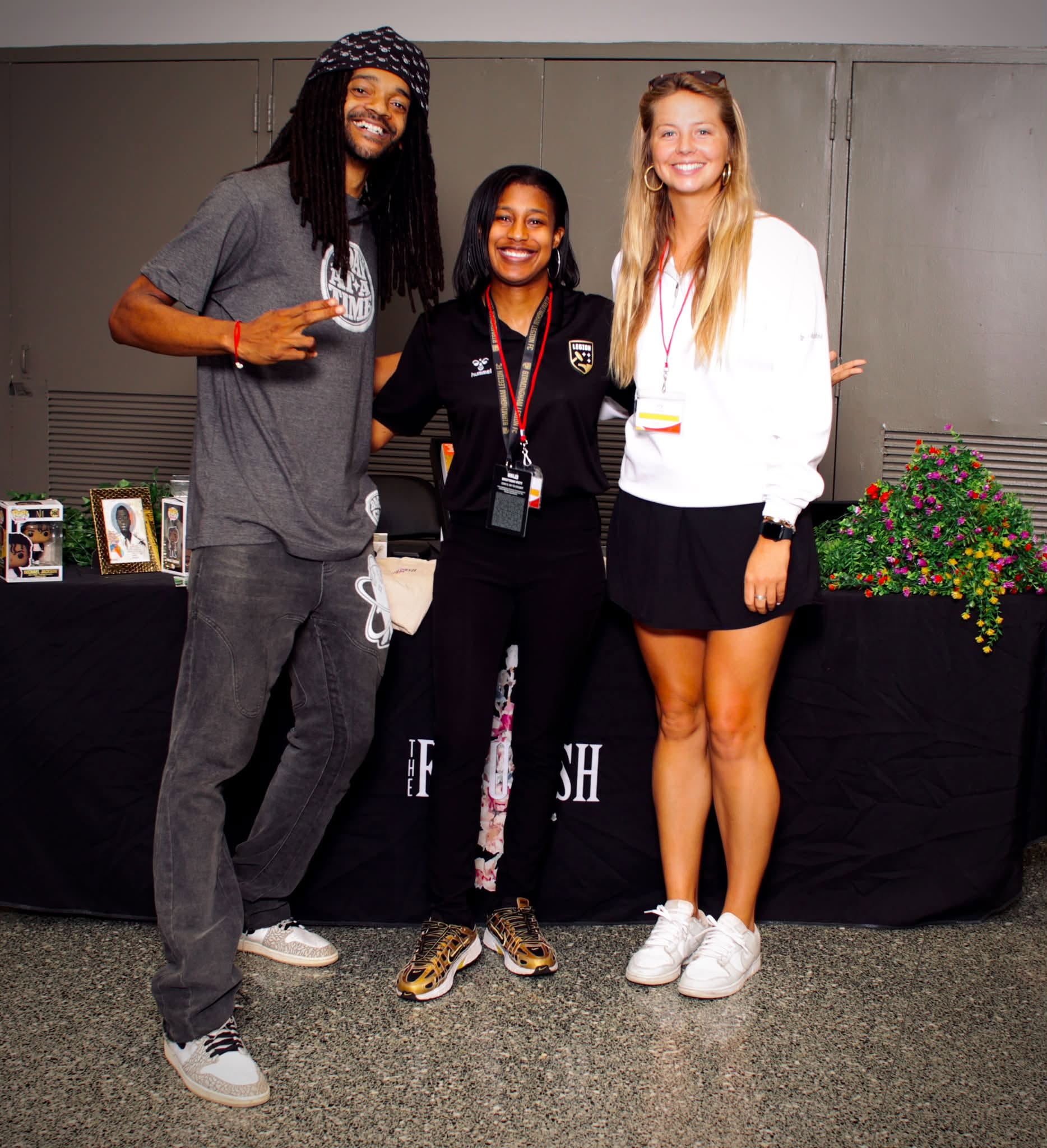 Hemp the Artist with Birmingham Legion partners