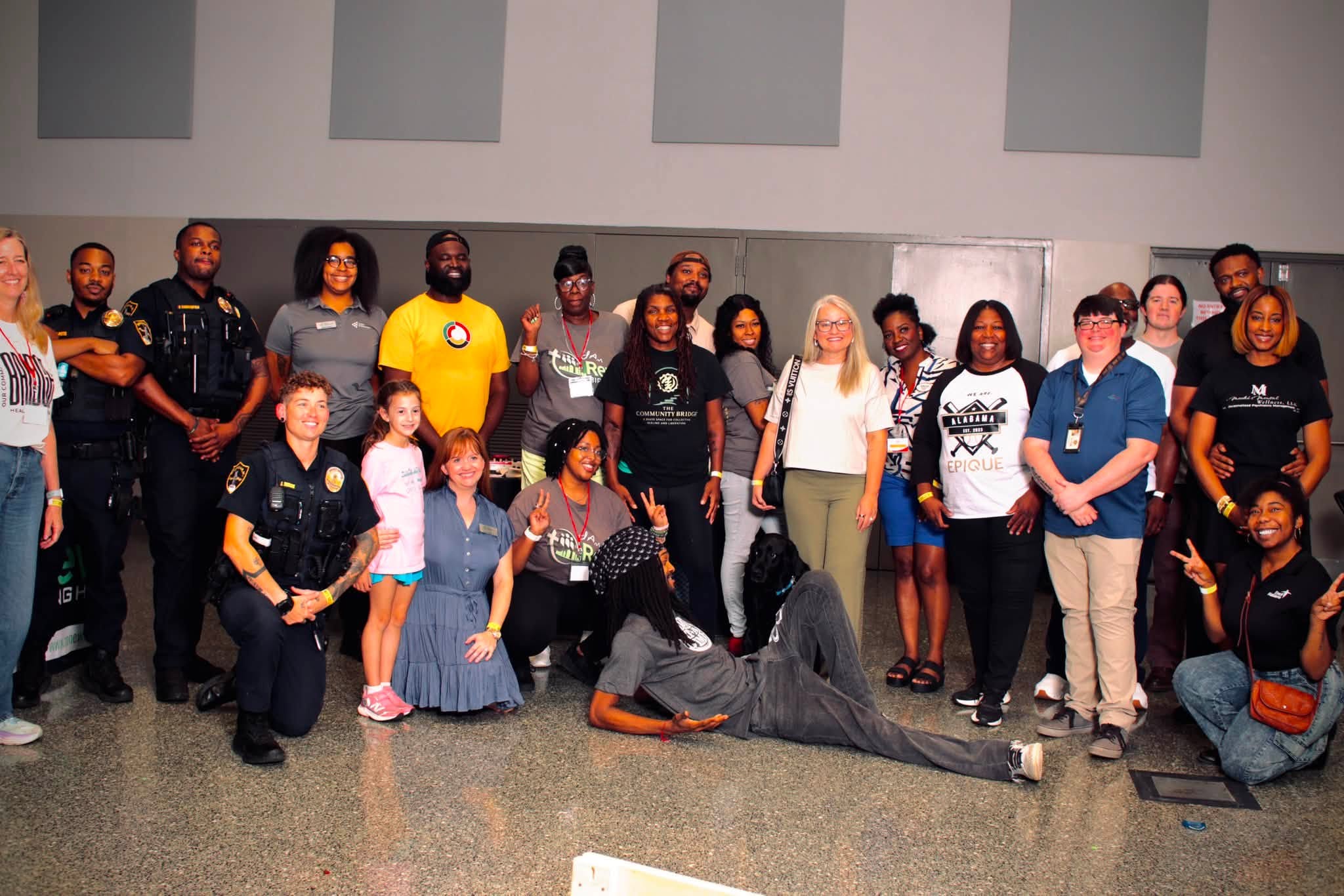 Hemp the Artist with Birmingham community members and partners